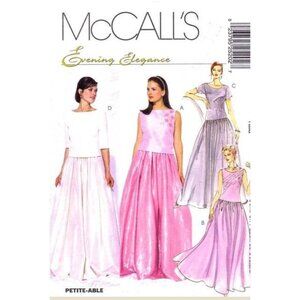 McCall's Sewing Pattern 2520 Misses Formal Top‎ Skirt Size 10-14